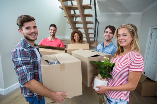 Moving truck service near Harrow on the Hill residential streets