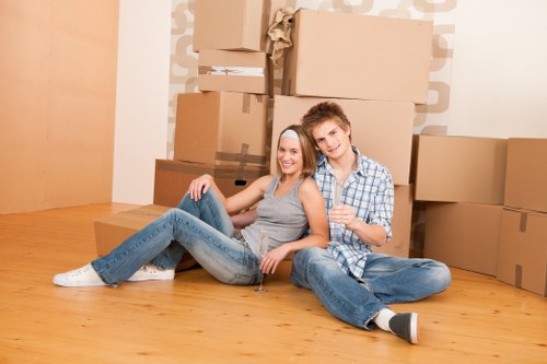 Commercial removals team planning a business move in Harrow on the Hill