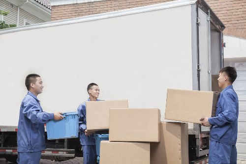 Packed moving van ready for local removal in Harrow on the Hill