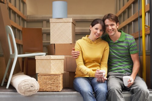 Local removals team handling a flat move in Harrow on the Hill
