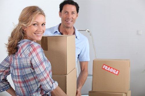 Local movers managing boxes and room-by-room organisation in Harrow on the Hill